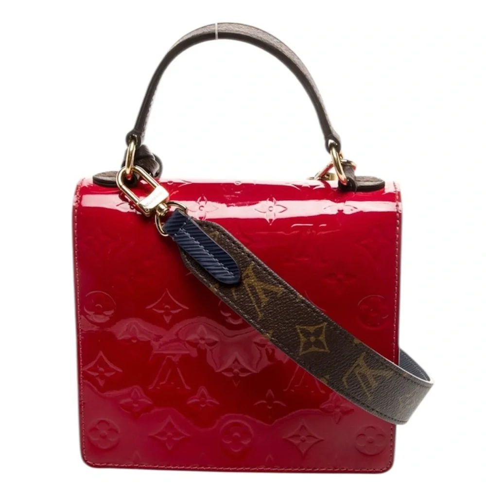 Louis Vuitton LV Monogram Spring Street patent leather 2 way bag RETAIL 3,000 - Picture 5 of 13